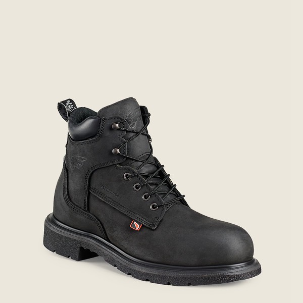 Mens Red Wing Dynaforce® - 6-inch Waterproof Toe - Safety Boots Black - QSB426751